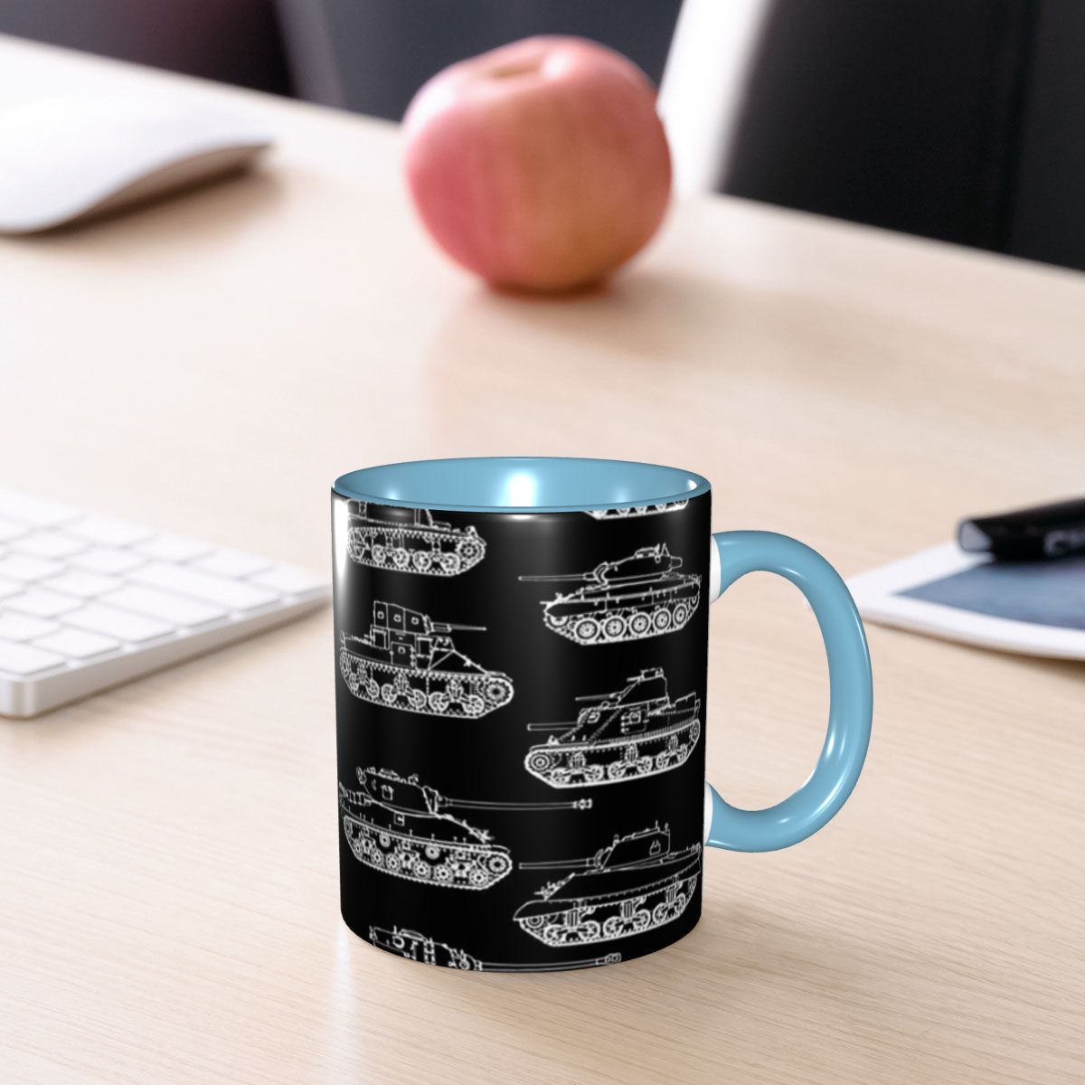 Coffee Tea World - Tazas de Café de Cerámica Divertidas