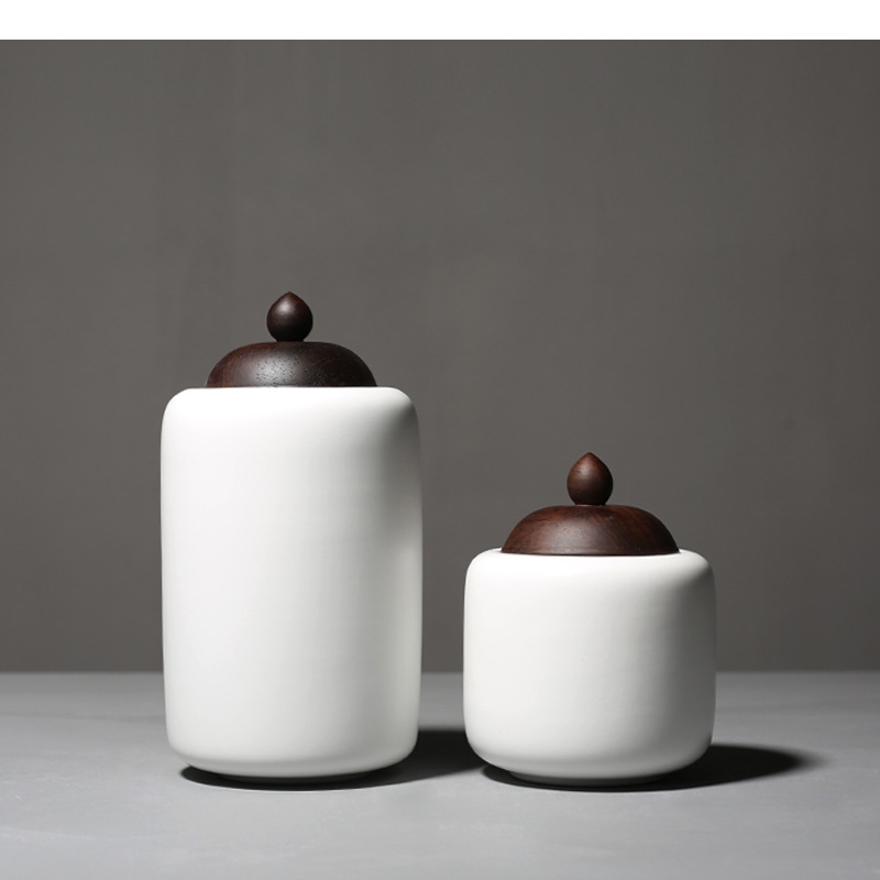 Tea Coffee Sugar Container - Tetera de cerámica con tapa de