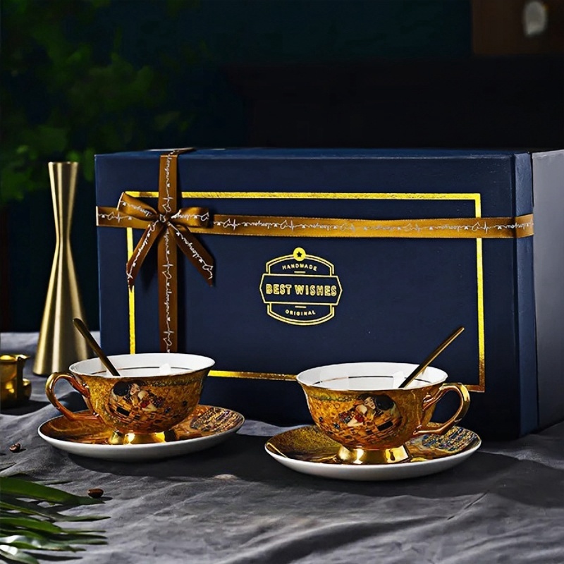Coffee Tea Essentials - Juego de café de porcelana de