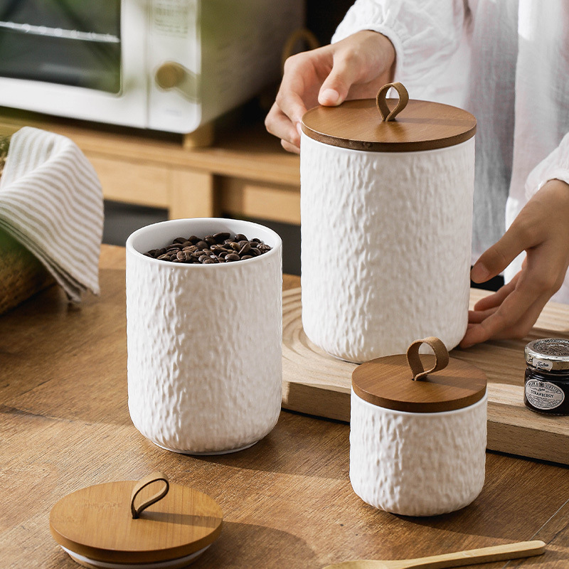 Tea Coffee Sugar Container - Recipiente de cocina hermético para almacenamiento