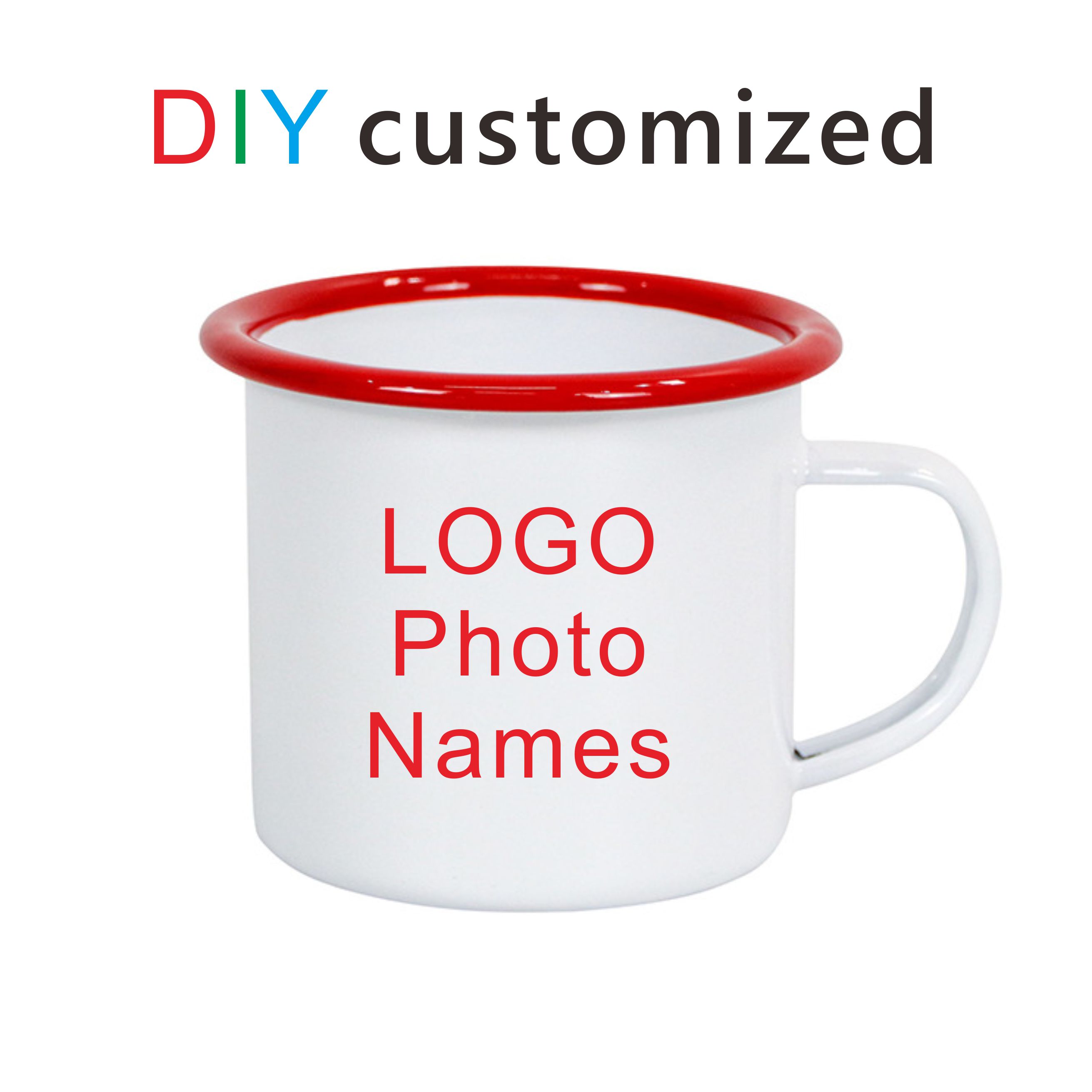 Coffee Tea Photos - Taza de Metal esmaltada personalizada, 350ML,