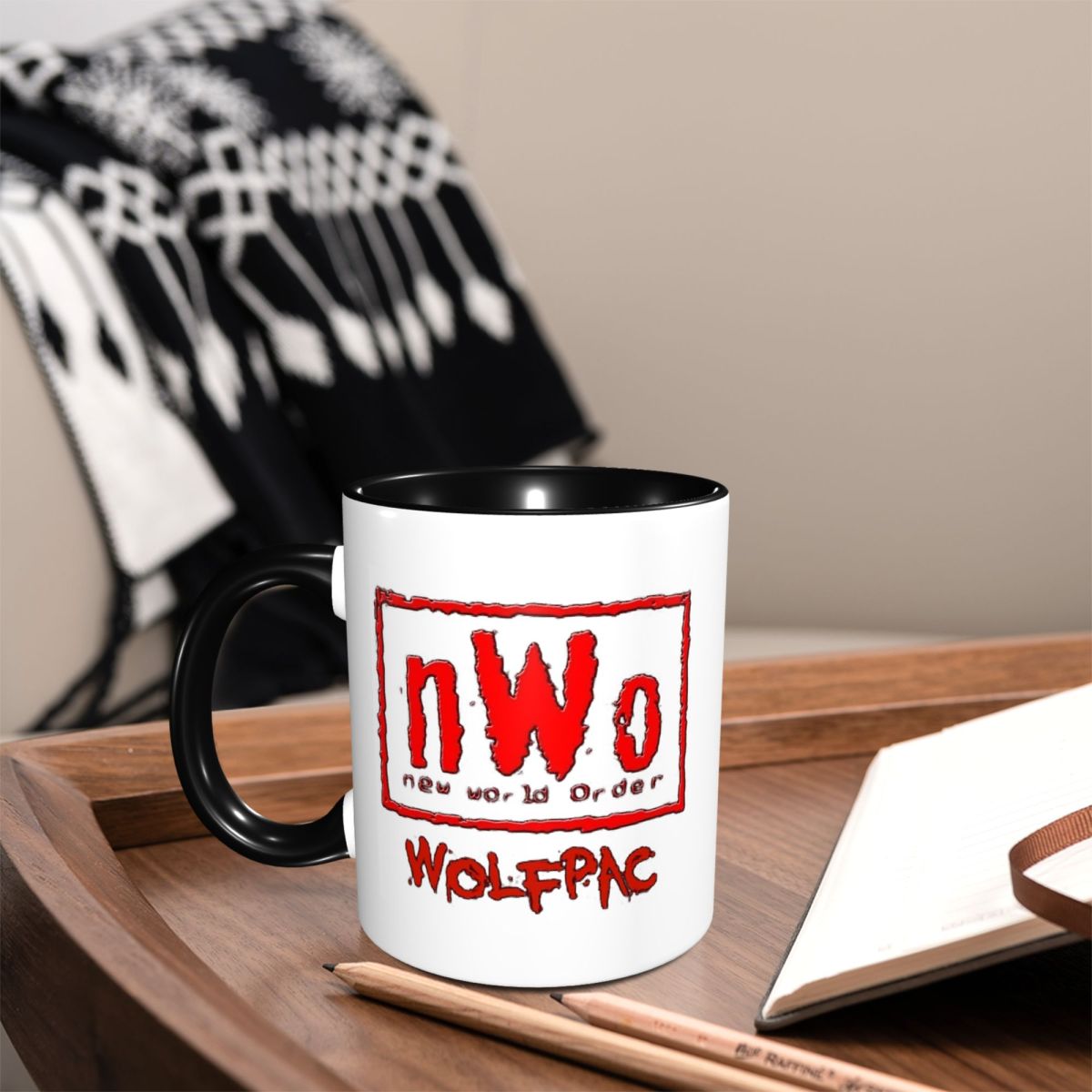 Coffee Tea World - Taza de cerámica divertida con diseño