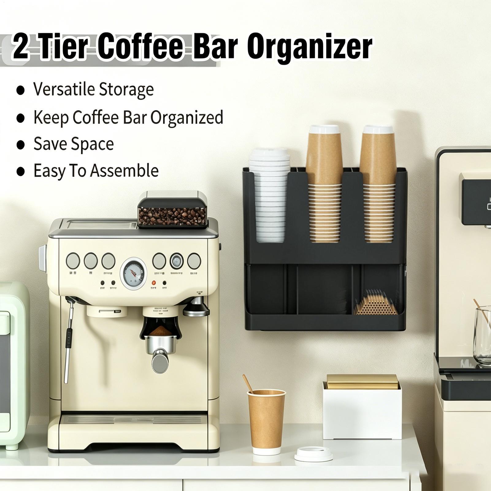 Tea Coffee Set Up - Organizador de barra de café con