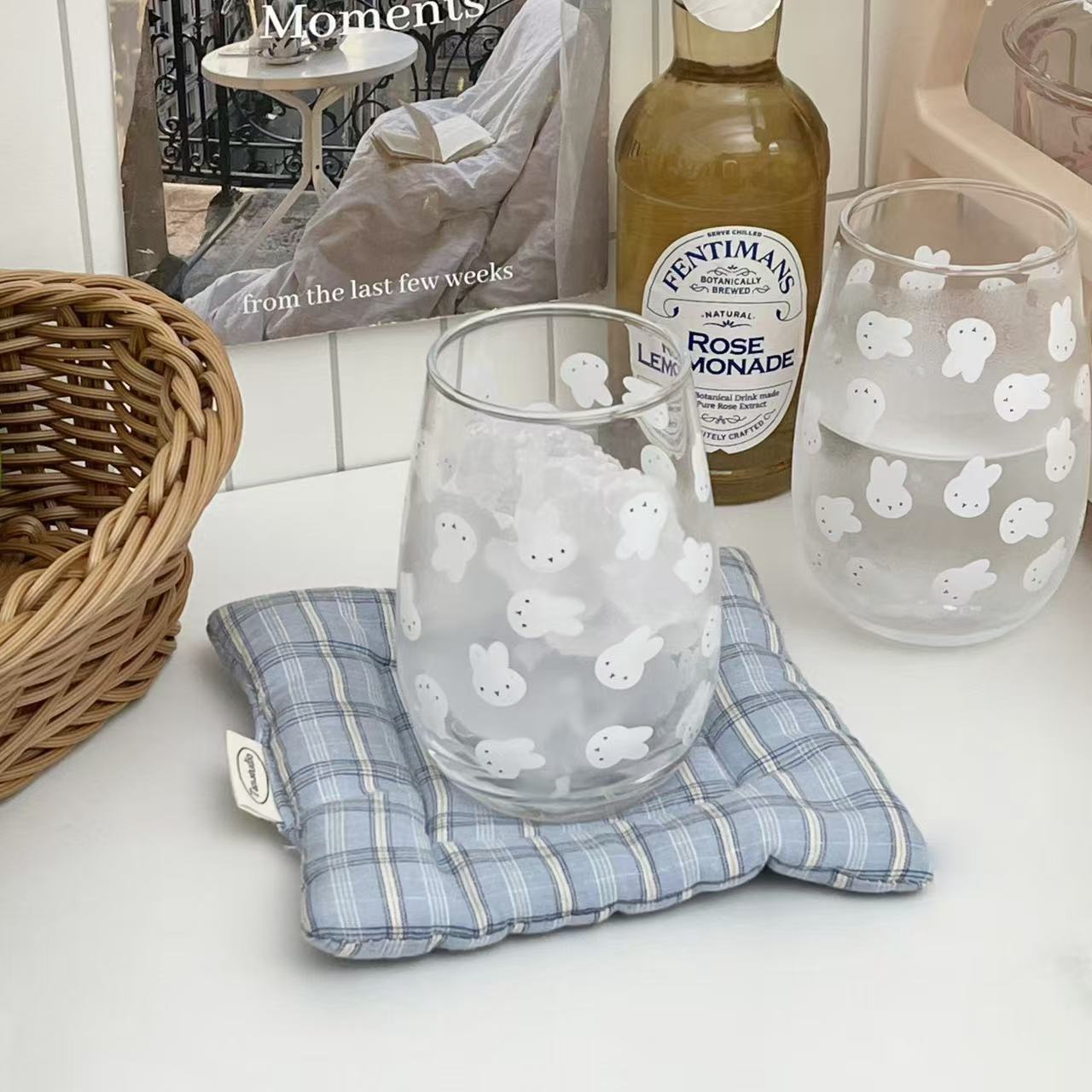 Lindo vaso de vidrio con estam - Coffee Tea Essentials reseña y precio