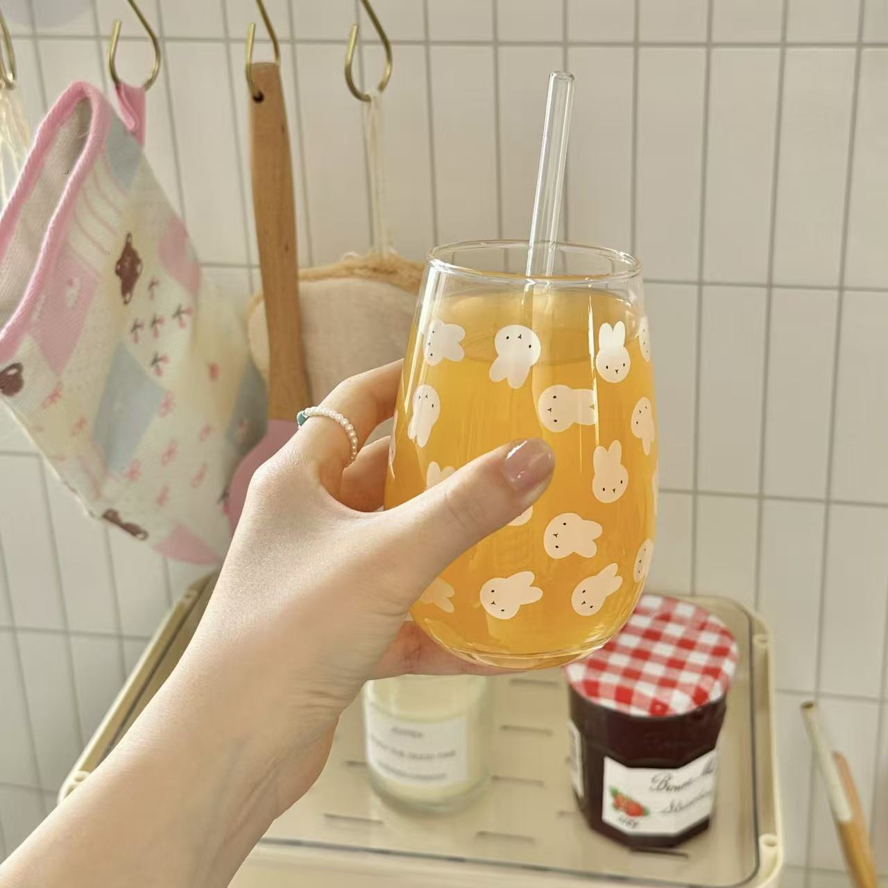 Lindo vaso de vidrio con estam - Coffee Tea Essentials reseña y precio