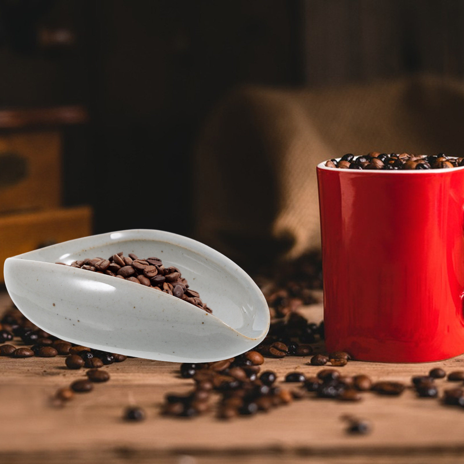 Bandeja Dosificadora de Granos - Coffee Tea And Bean Leaf reseña y precio