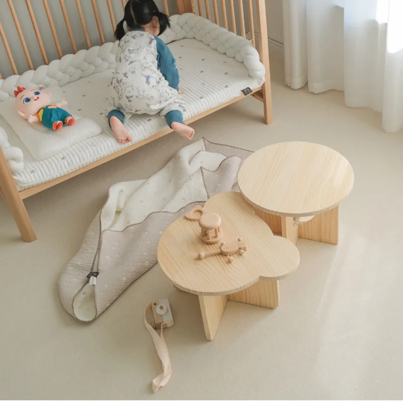 Mesa pequeña de madera maciza  - Tea Coffee Set Up reseña y precio