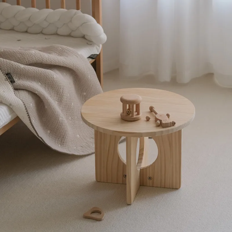 Mesa pequeña de madera maciza  - Tea Coffee Set Up reseña y precio