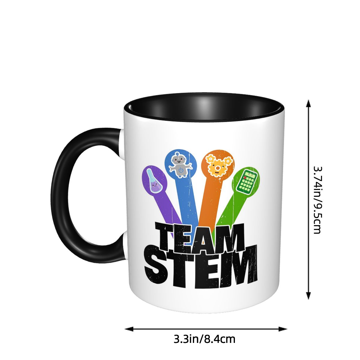 Taza de Cerámica Divertida con - Coffee Tea Icon reseña y precio