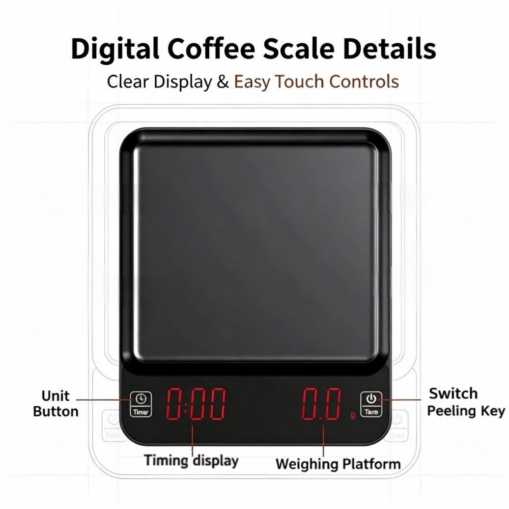 Báscula Digital de Alta Precis - Coffee & Tea Garden Lincoln Menu reseña y precio