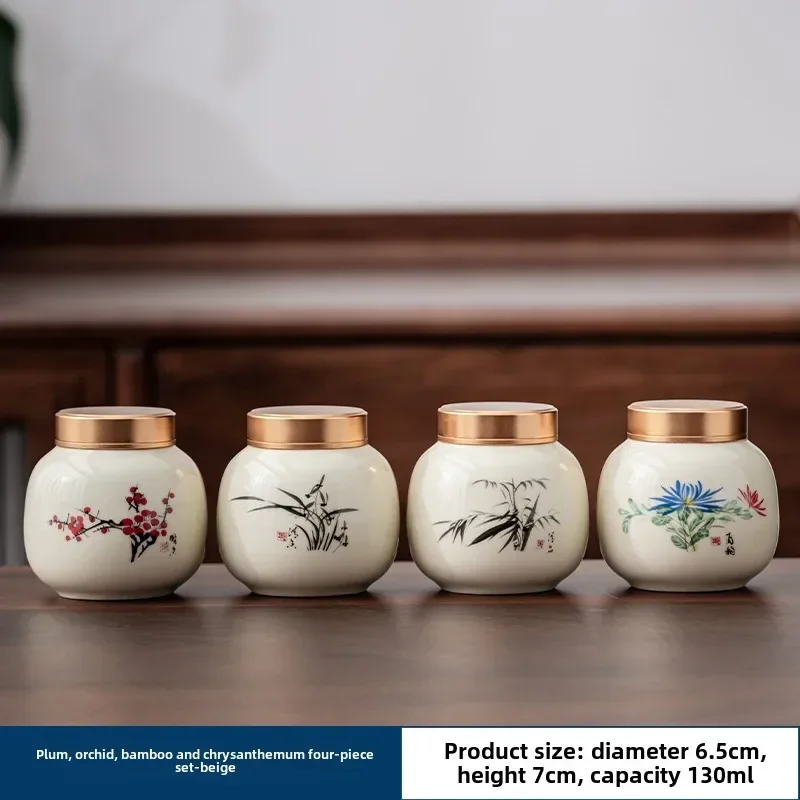 4 unids/lote Boutique cerámica - Tea Coffee Sugar Container reseña y precio