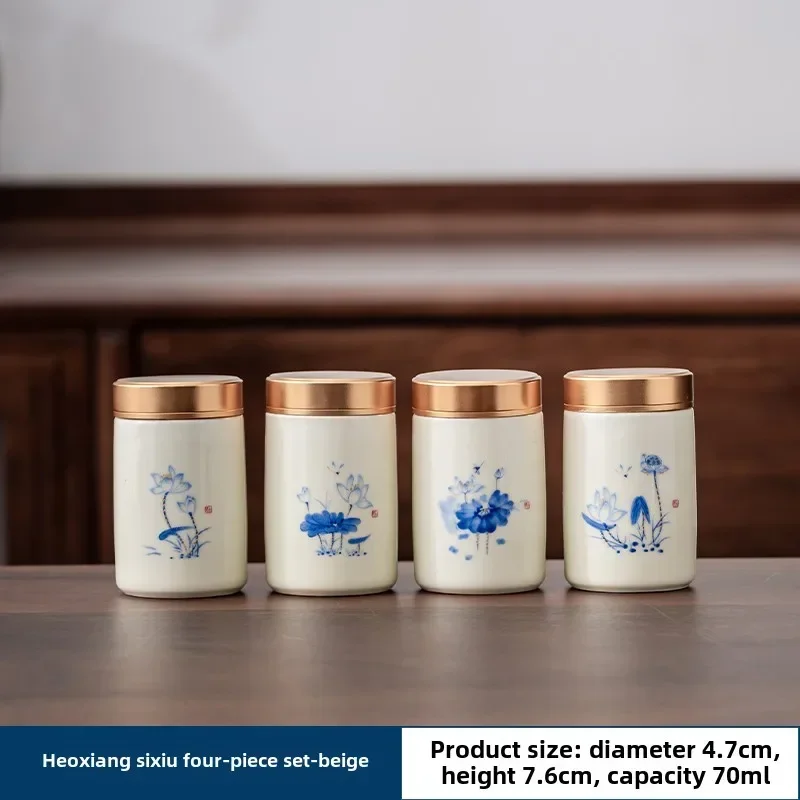 4 unids/lote Boutique cerámica - Tea Coffee Sugar Container reseña y precio