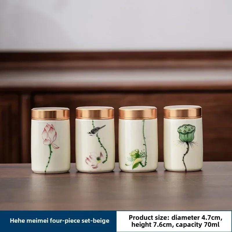 4 unids/lote Boutique cerámica - Tea Coffee Sugar Container reseña y precio