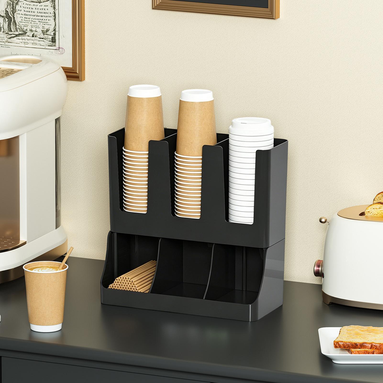 Organizador de café de 6 compa - Tea Coffee Set Up reseña y precio