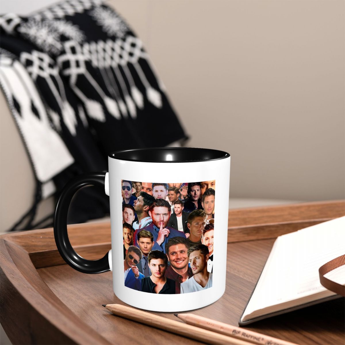 Taza con collage de fotos de J - Coffee Tea Photos reseña y precio