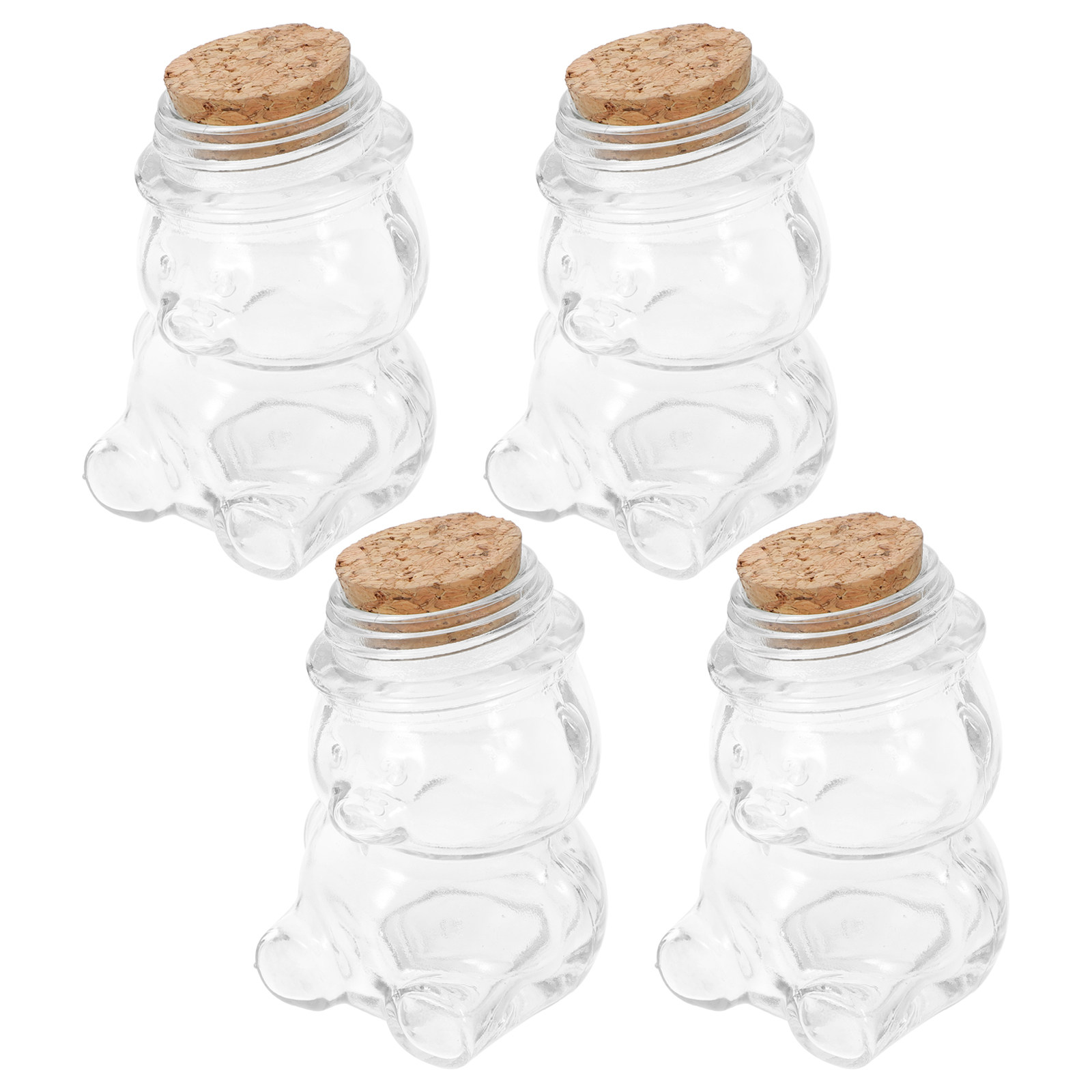 Juego de 4 tarros de cristal t - Tea Coffee Sugar Container reseña y precio
