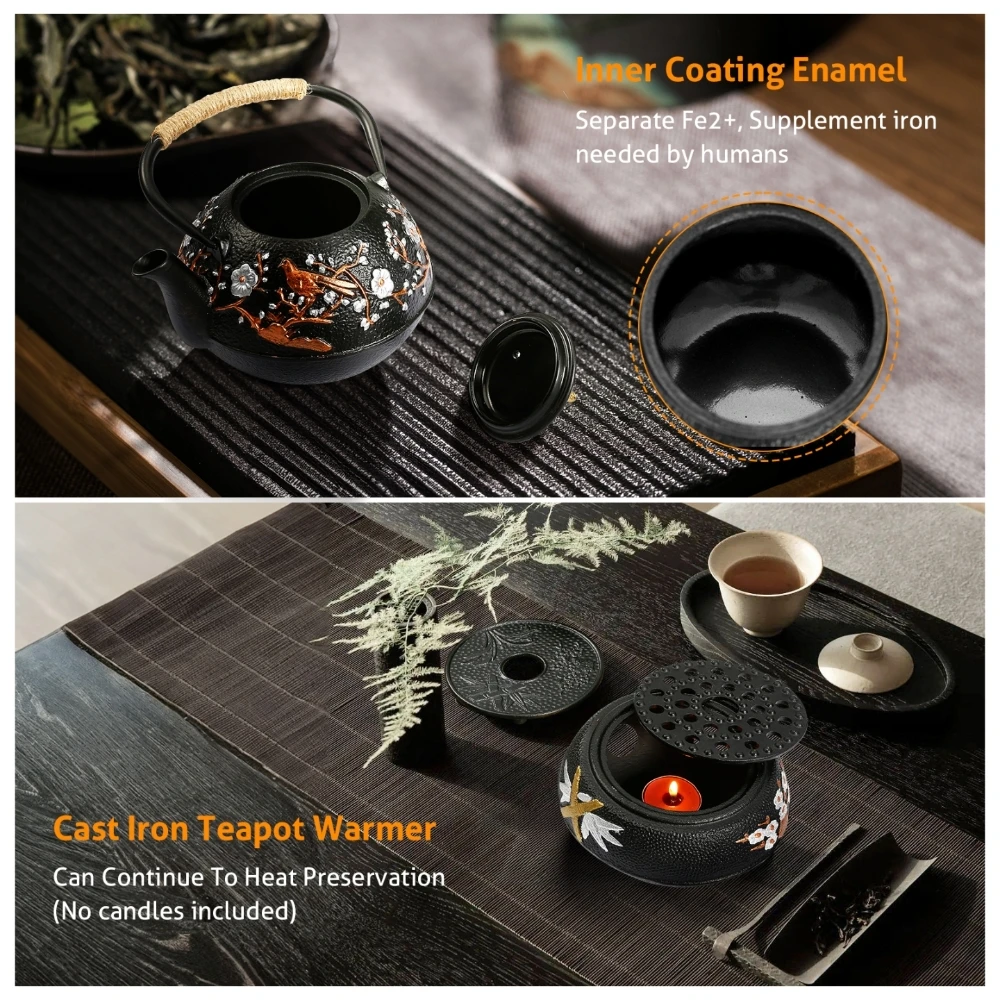 Juego de tetera de hierro fund - Cast Iron Teapot reseña y precio