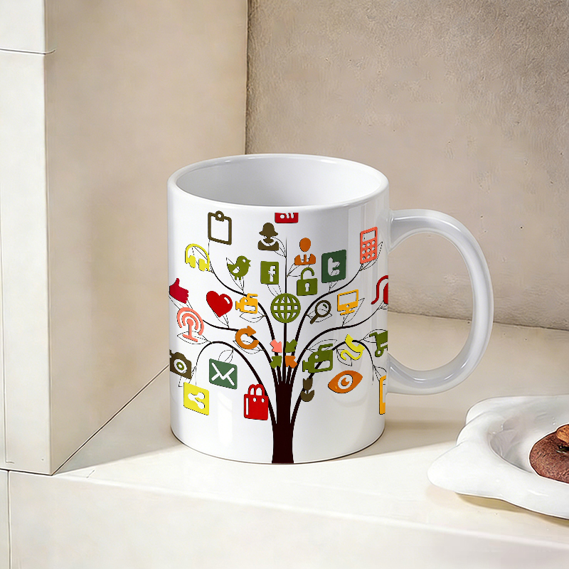 Taza de Cerámica con Diseño de - Coffee Tea Icon reseña y precio